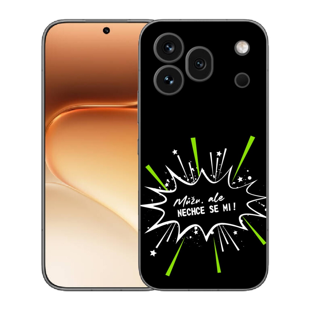 Gelový kryt mmCase na Honor 600 Pro - vtipný text 11 černé pozadí