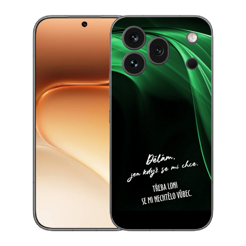 Gelový kryt mmCase na Honor 600 Pro - vtipný text 12 černé pozadí
