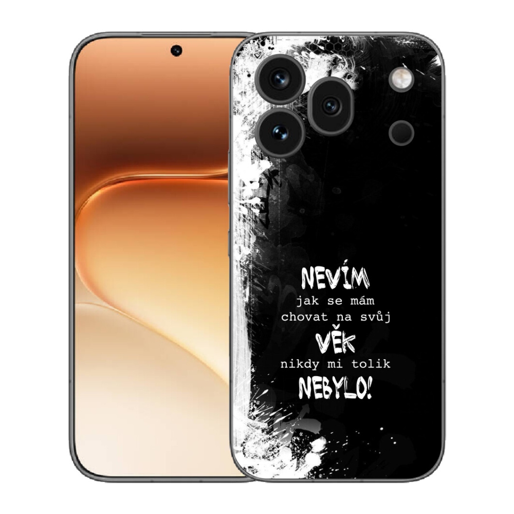 Gelový kryt mmCase na Honor 600 Pro - vtipný text 14 černé pozadí