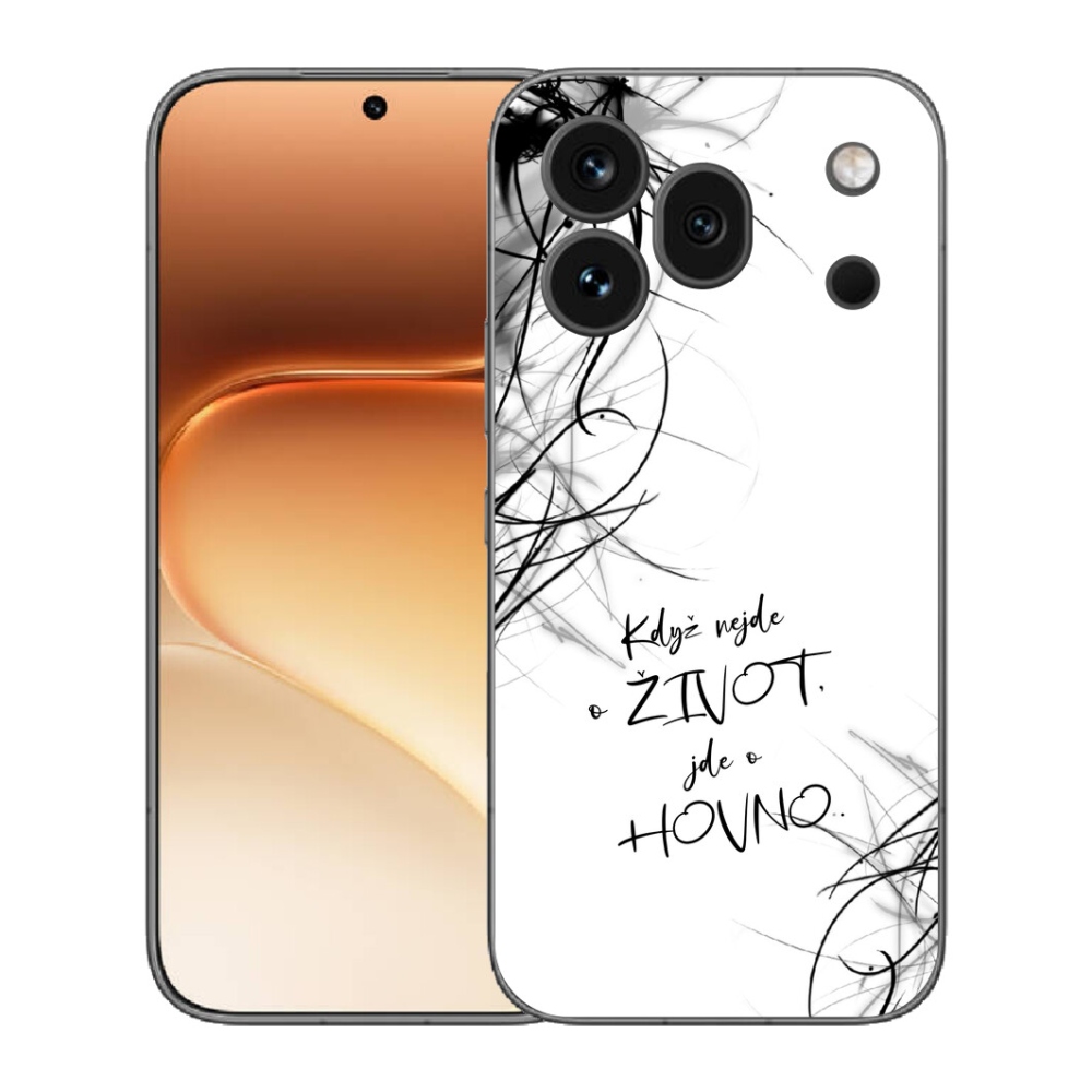Gelový kryt mmCase na Honor 600 Pro - vtipný text 16 bílé pozadí