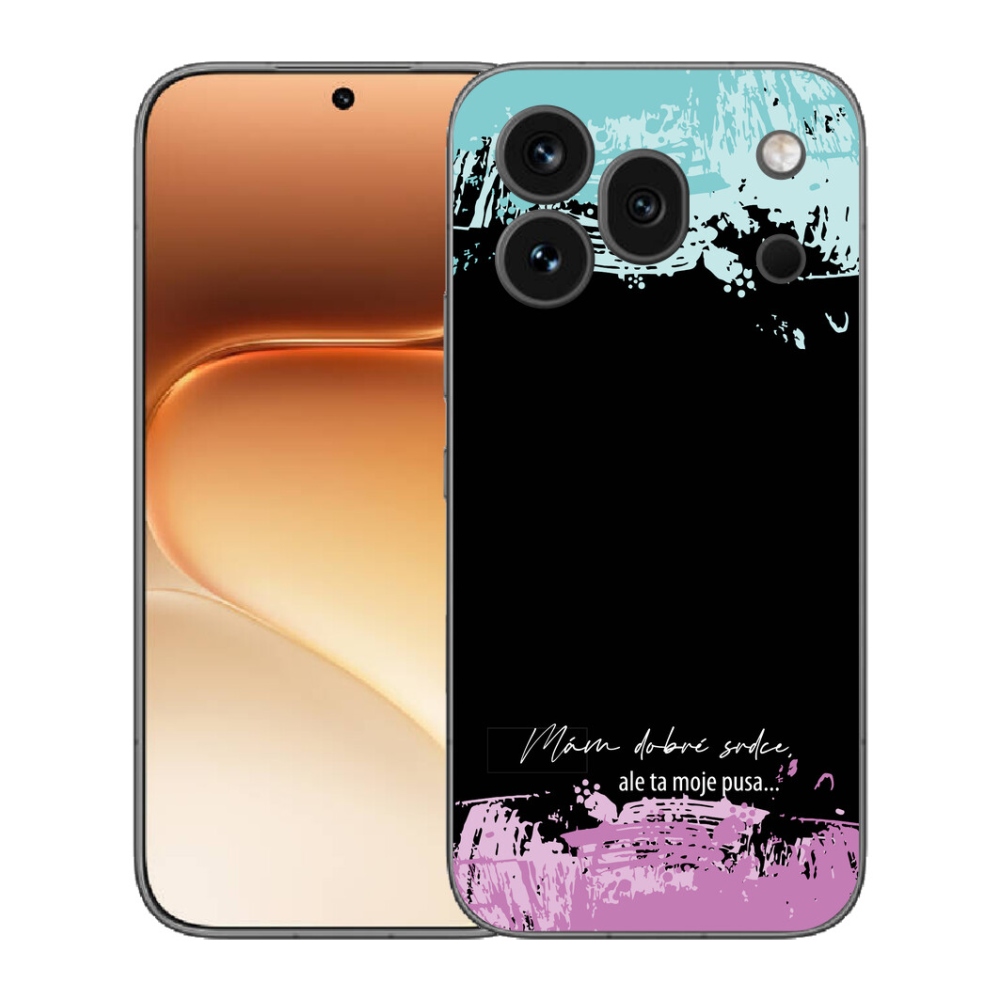 Gelový kryt mmCase na Honor 600 Pro - vtipný text 3 černé pozadí