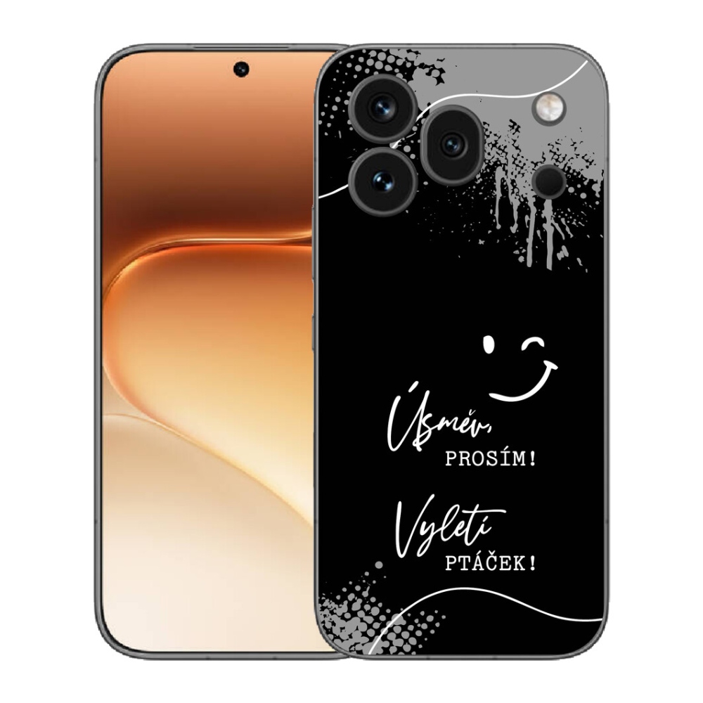 Gelový kryt mmCase na Honor 600 Pro - vtipný text 4 černé pozadí
