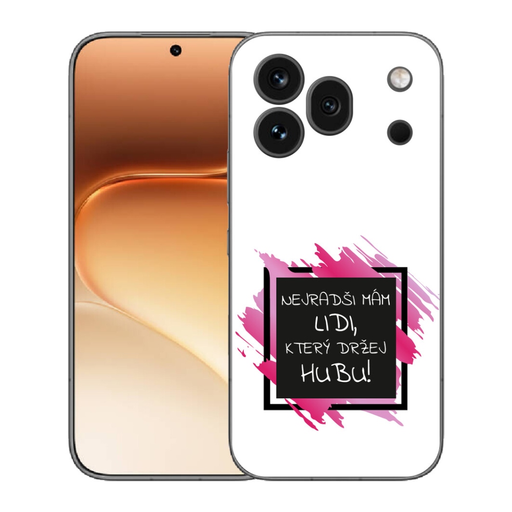 Gelový kryt mmCase na Honor 600 Pro - vtipný text 7 černobílé pozadí