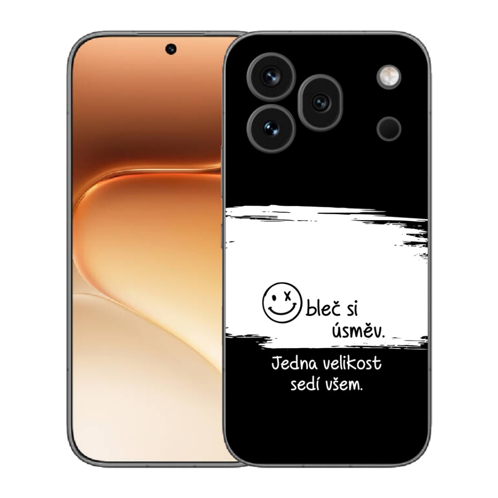 Gelový kryt mmCase na Honor 600 Pro - vtipný text 8 bíločerné pozadí