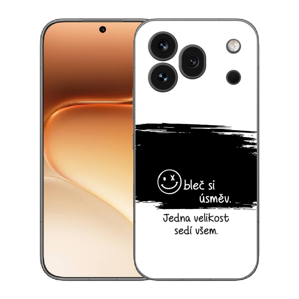 Gelový kryt mmCase na Honor 600 Pro - vtipný text 8 černobílé pozadí