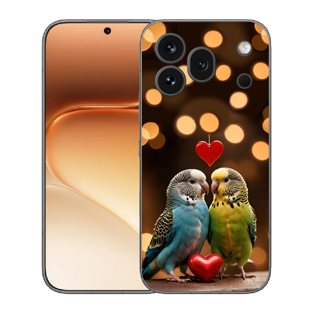 Gelový kryt mmCase na Honor 600 Pro - zamilovaní papoušci