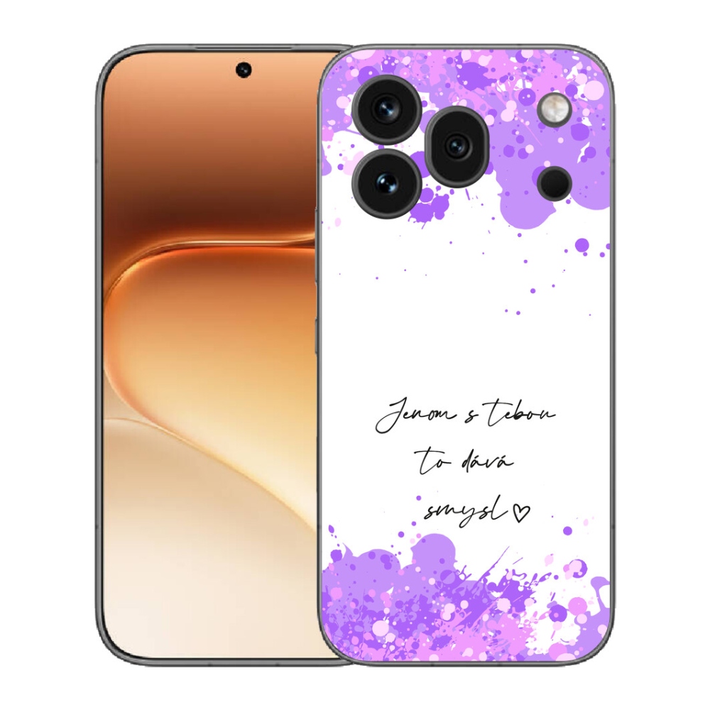 Gelový kryt mmCase na Honor 600 Pro - zamilovaný text bílé pozadí