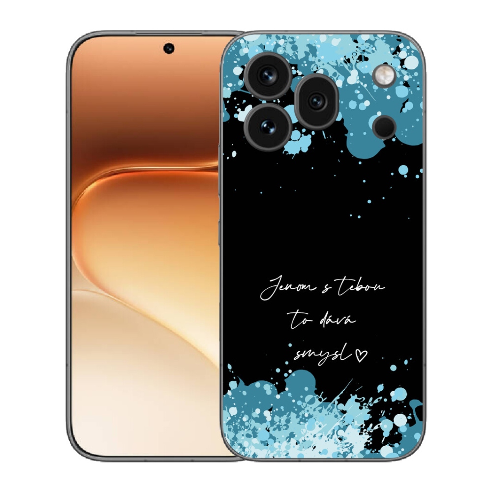 Gelový kryt mmCase na Honor 600 Pro - zamilovaný text černé pozadí