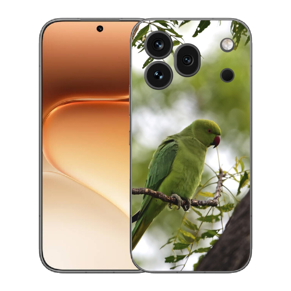 Gelový kryt mmCase na Honor 600 Pro - zelený papoušek