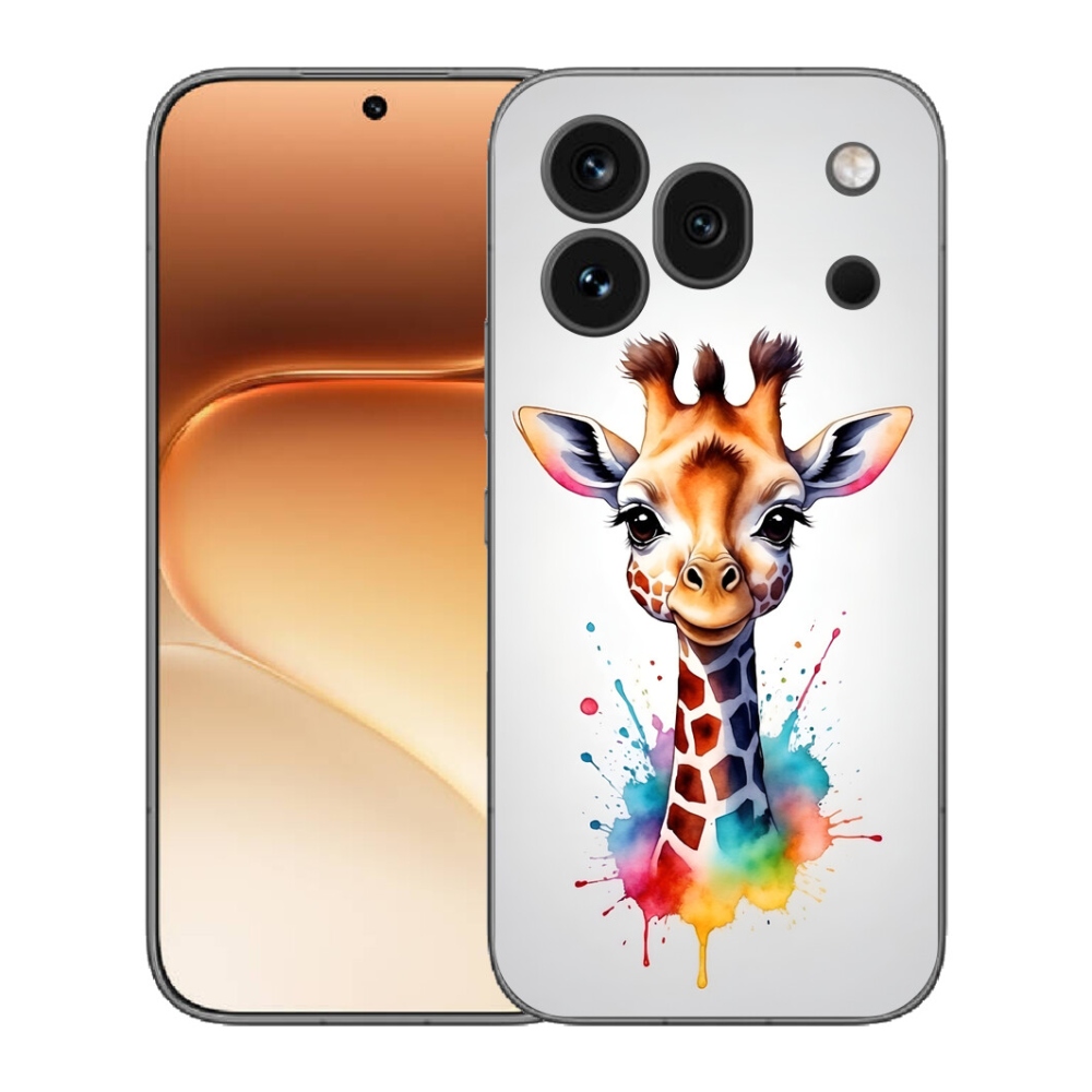 Gelový kryt mmCase na Honor 600 Pro - žirafa 1