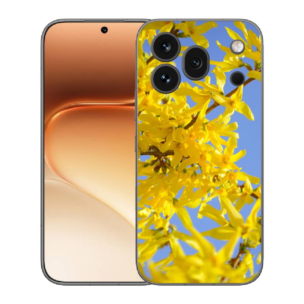Gelový kryt mmCase na Honor 600 Pro - žluté květy