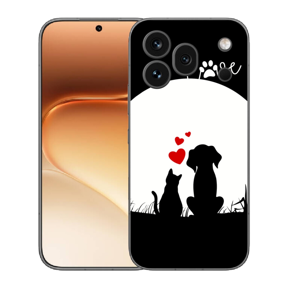 Gelový kryt mmCase na Honor 600 Pro - zvířecí láska