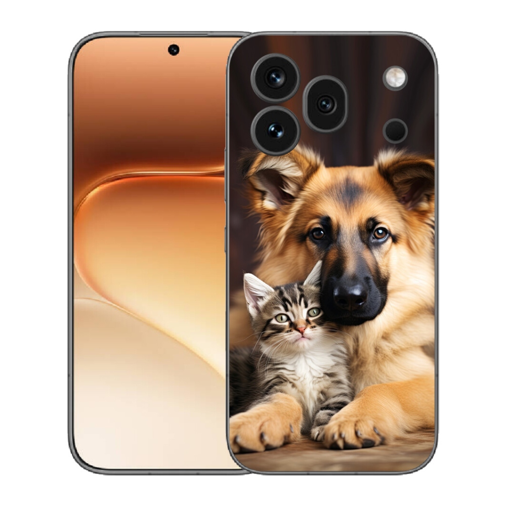 Gelový kryt mmCase na Honor 600 Pro - zvířecí přátelství