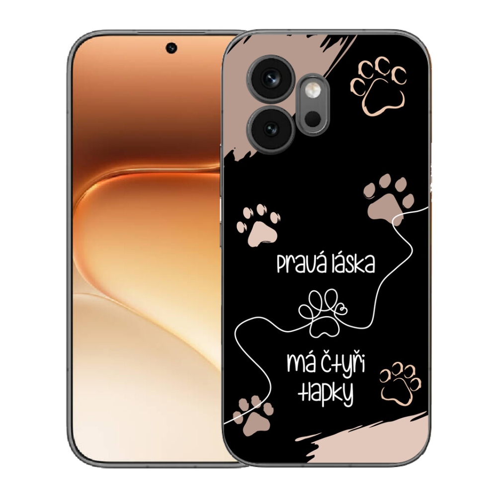 Gelový kryt mmCase na Honor 600 - psí motiv 1 černé pozadí