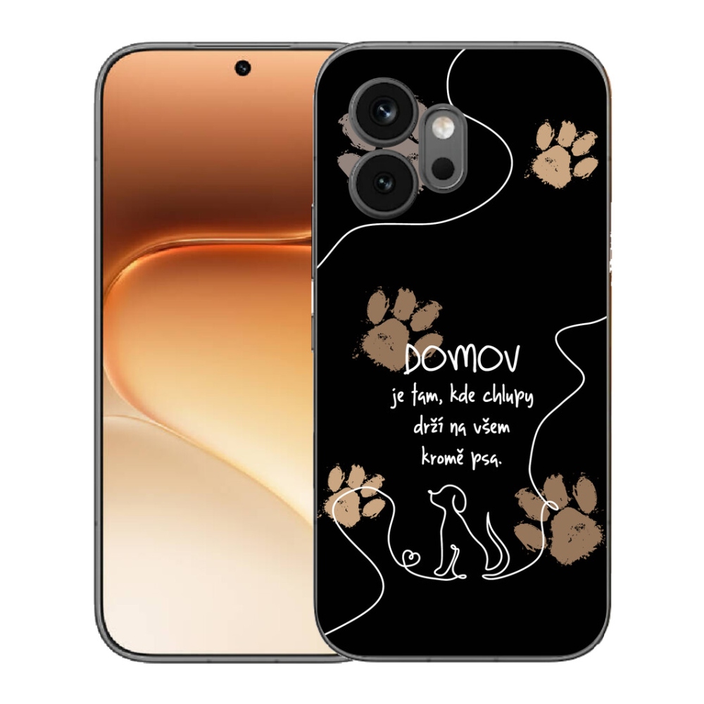 Gelový kryt mmCase na Honor 600 - psí motiv černé pozadí
