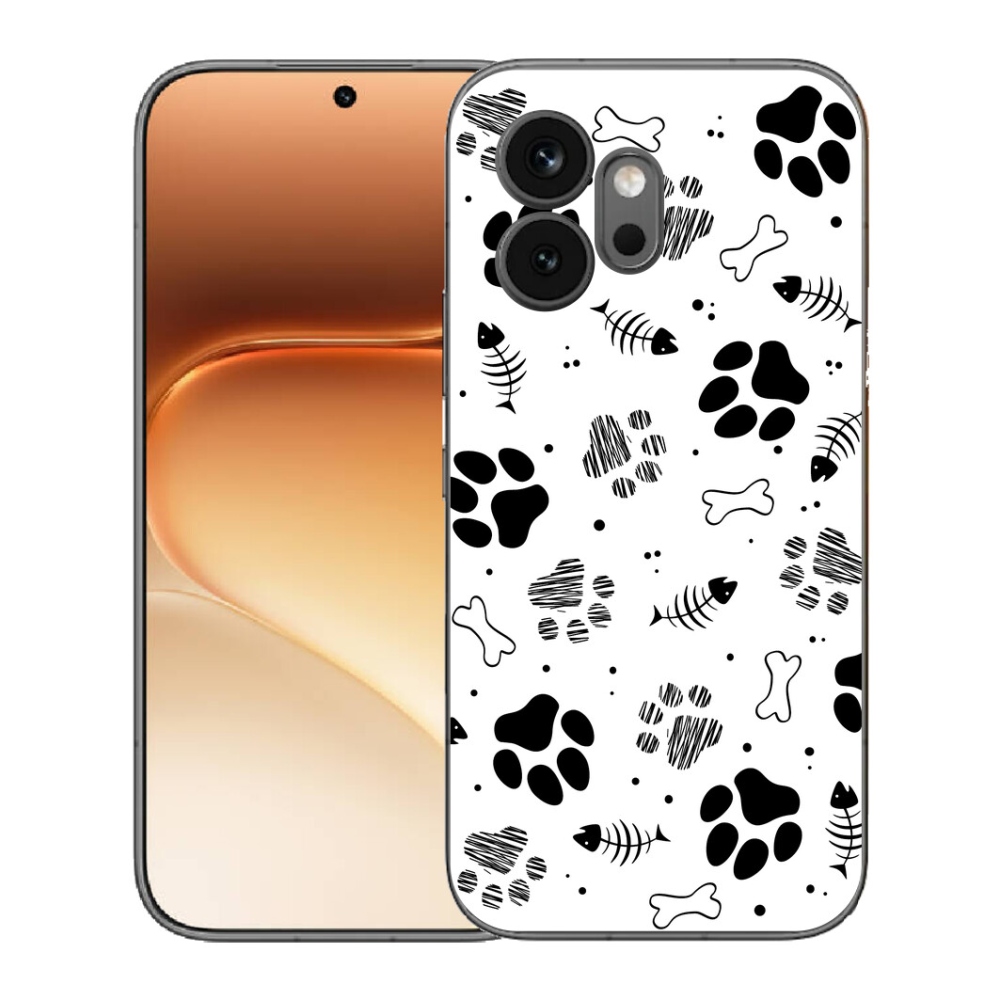 Gelový kryt mmCase na Honor 600 - psí tlapky 1