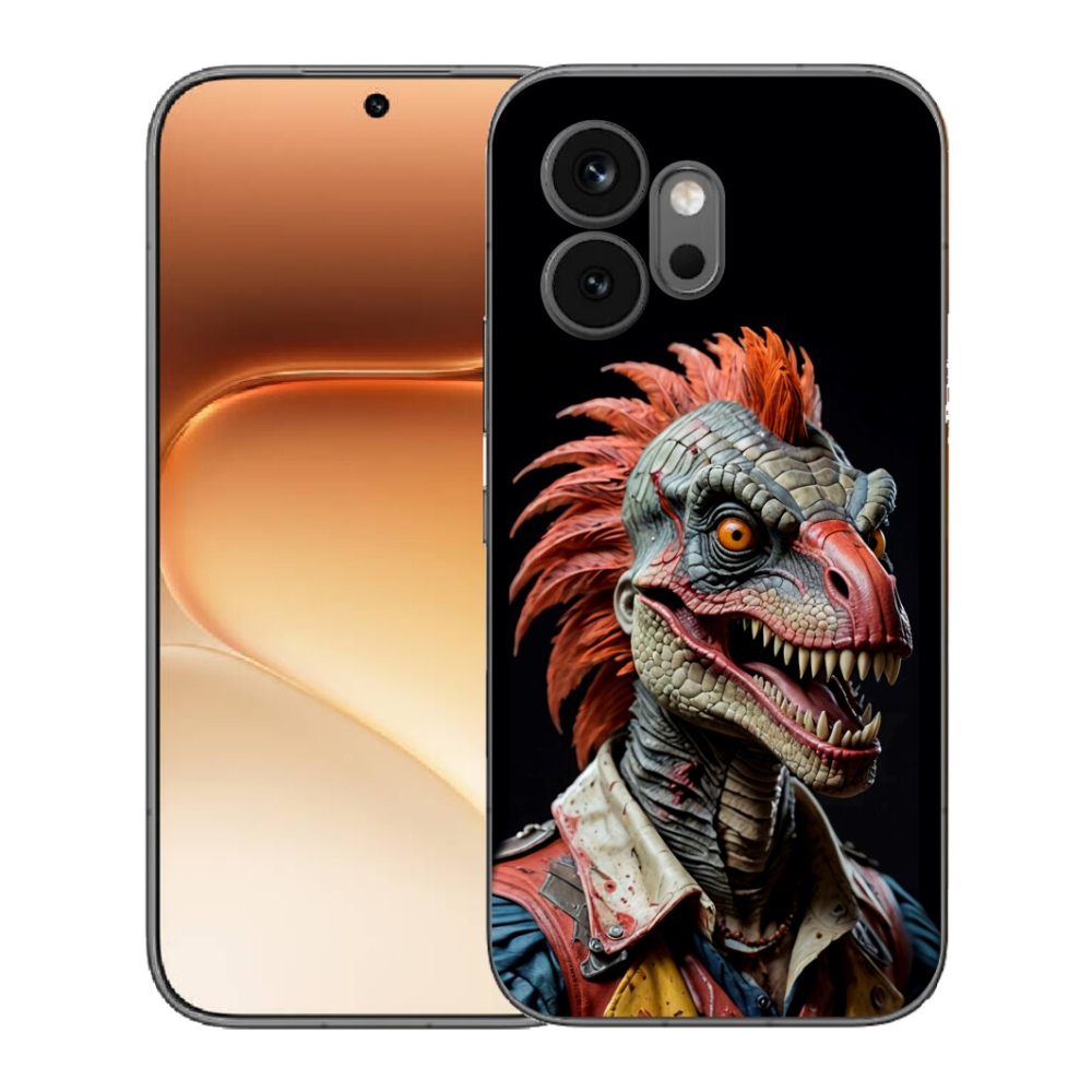 Gelový kryt mmCase na Honor 600 - punk dinosaurus
