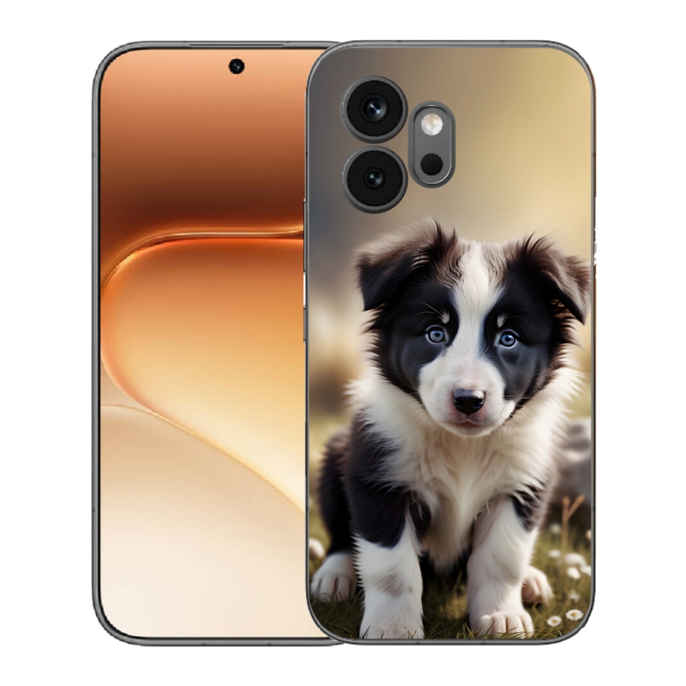 Gelový kryt mmCase na Honor 600 - roztomilá border kolie