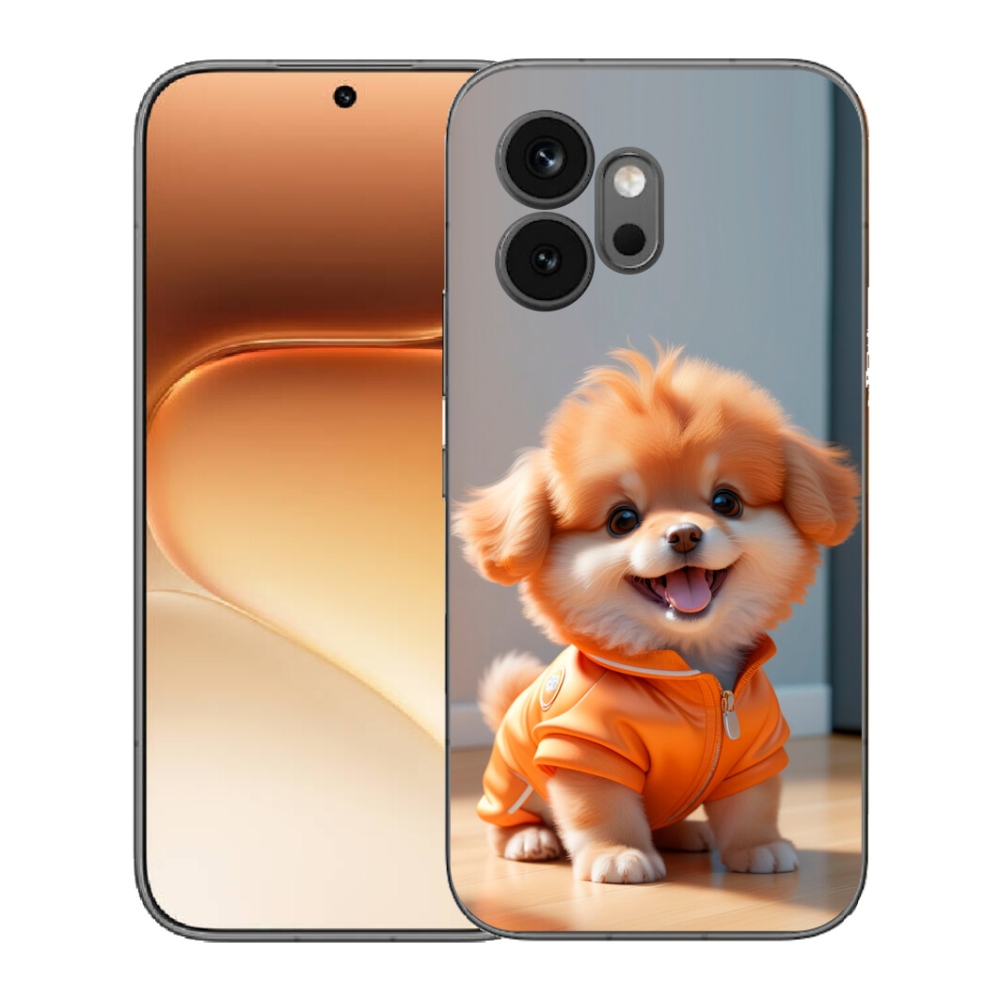 Gelový kryt mmCase na Honor 600 - roztomilý pomeranian v mikině
