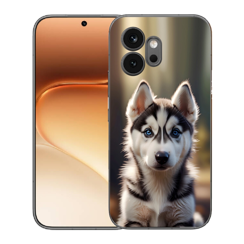 Gelový kryt mmCase na Honor 600 - roztomilý sibiřský husky