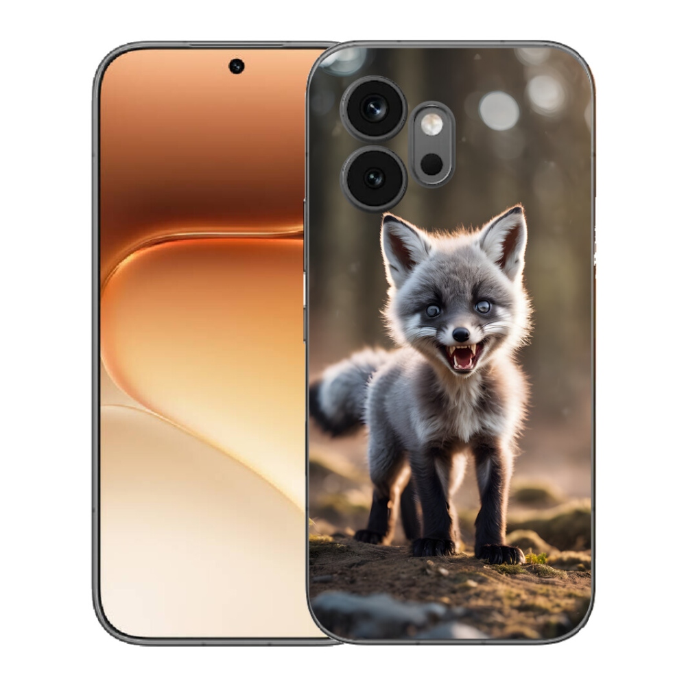 Gelový kryt mmCase na Honor 600 - rozzuřená liška