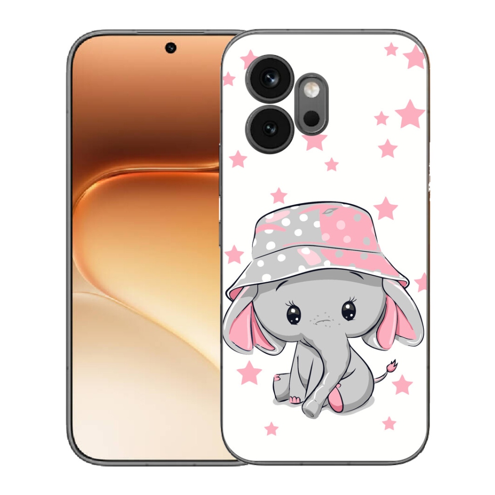 Gelový kryt mmCase na Honor 600 - růžový slon