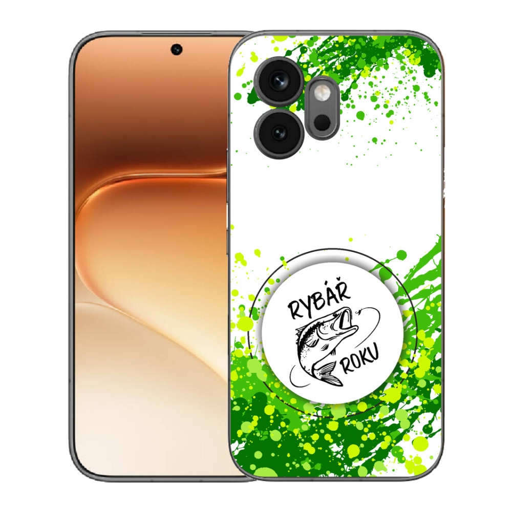 Gelový kryt mmCase na Honor 600 - rybář roku bílé pozadí