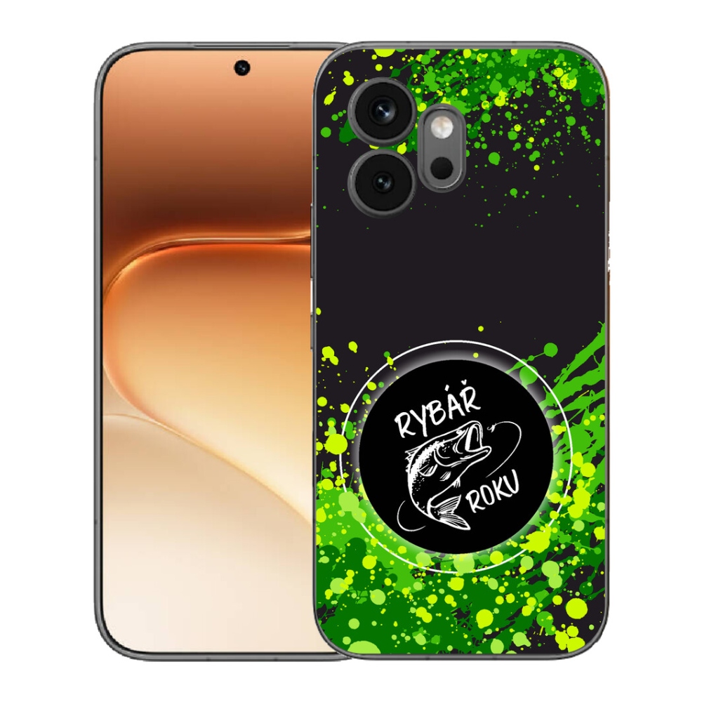 Gelový kryt mmCase na Honor 600 - rybář roku černé pozadí
