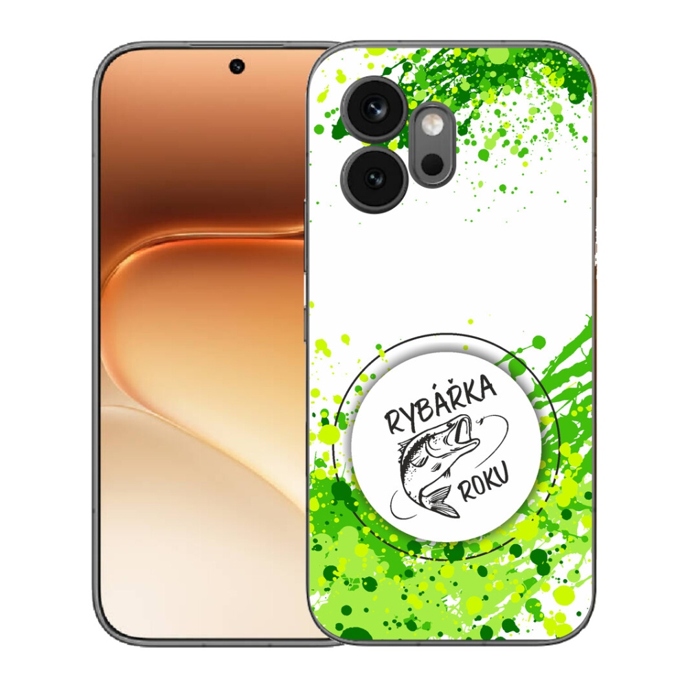 Gelový kryt mmCase na Honor 600 - rybářka roku bílé pozadí