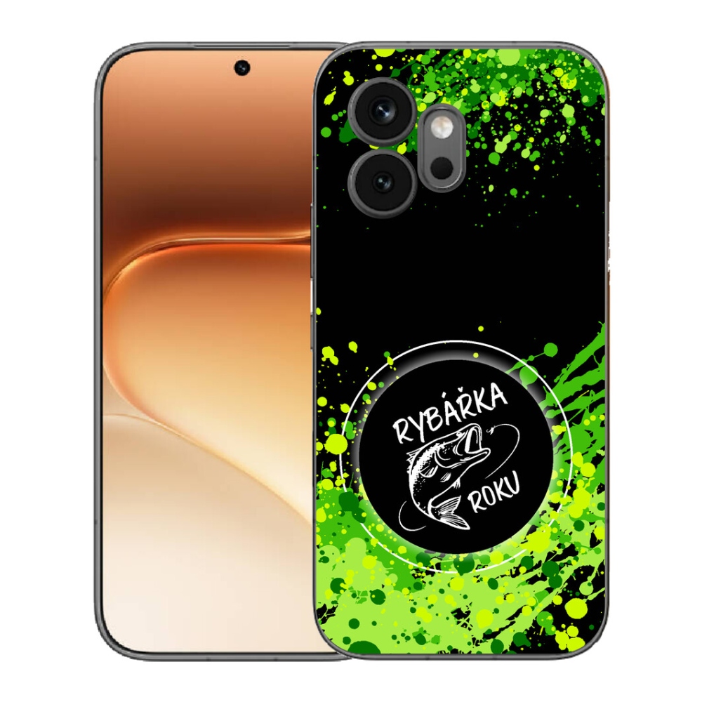 Gelový kryt mmCase na Honor 600 - rybářka roku černé pozadí