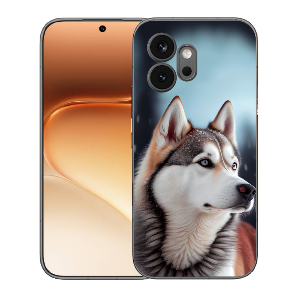 Gelový kryt mmCase na Honor 600 - sibiřský husky