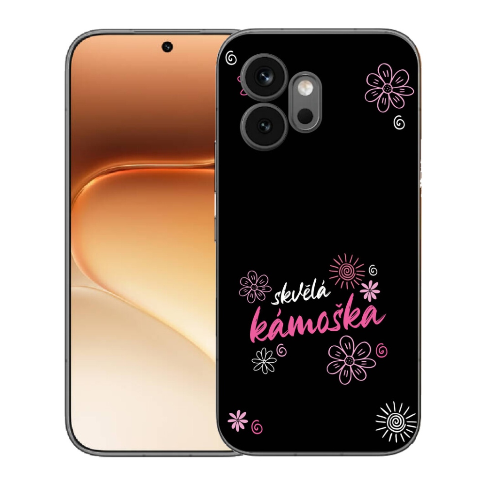 Gelový kryt mmCase na Honor 600 - skvělá kámoška černé pozadí