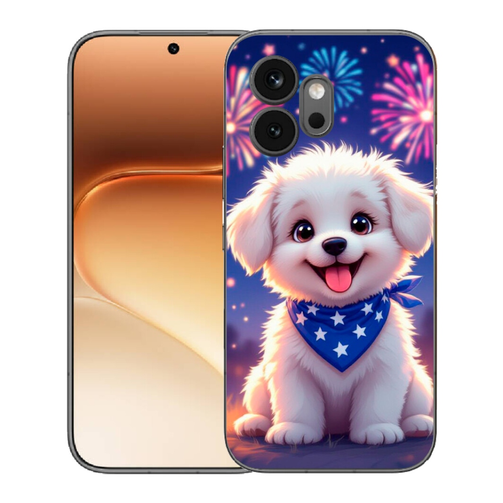 Gelový kryt mmCase na Honor 600 - slavnostní štěně