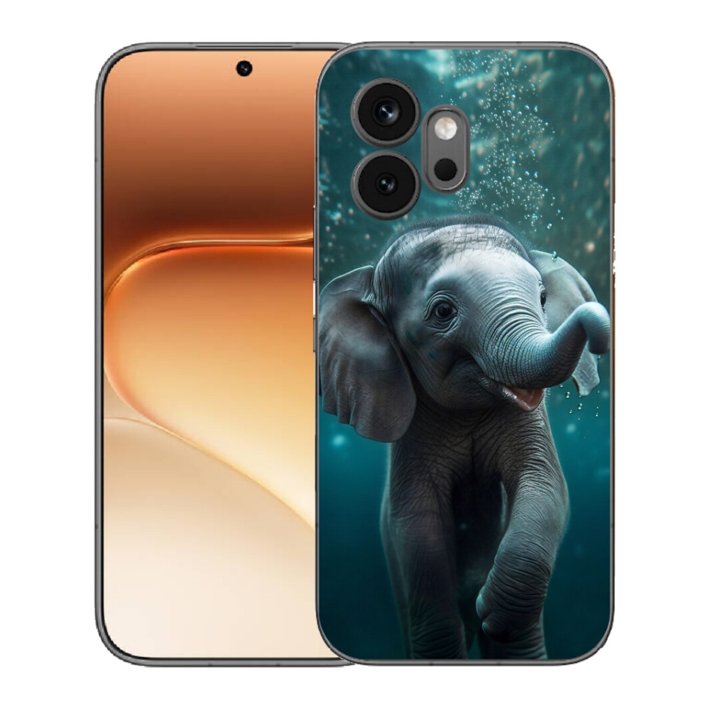 Gelový kryt mmCase na Honor 600 - slůně pod vodou