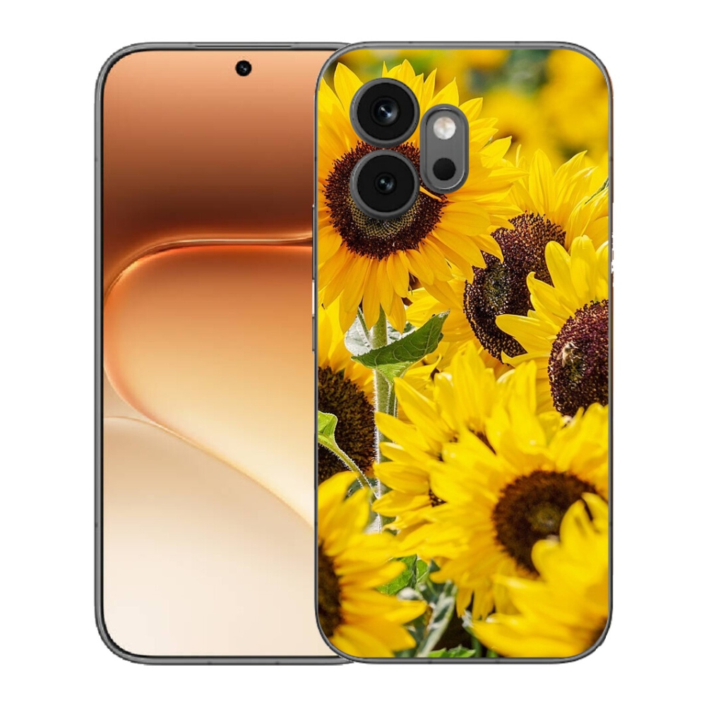 Gelový kryt mmCase na Honor 600 - slunečnice