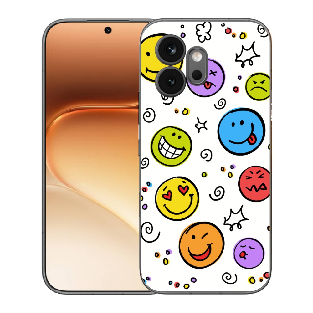 Gelový kryt mmCase na Honor 600 - smajlíci