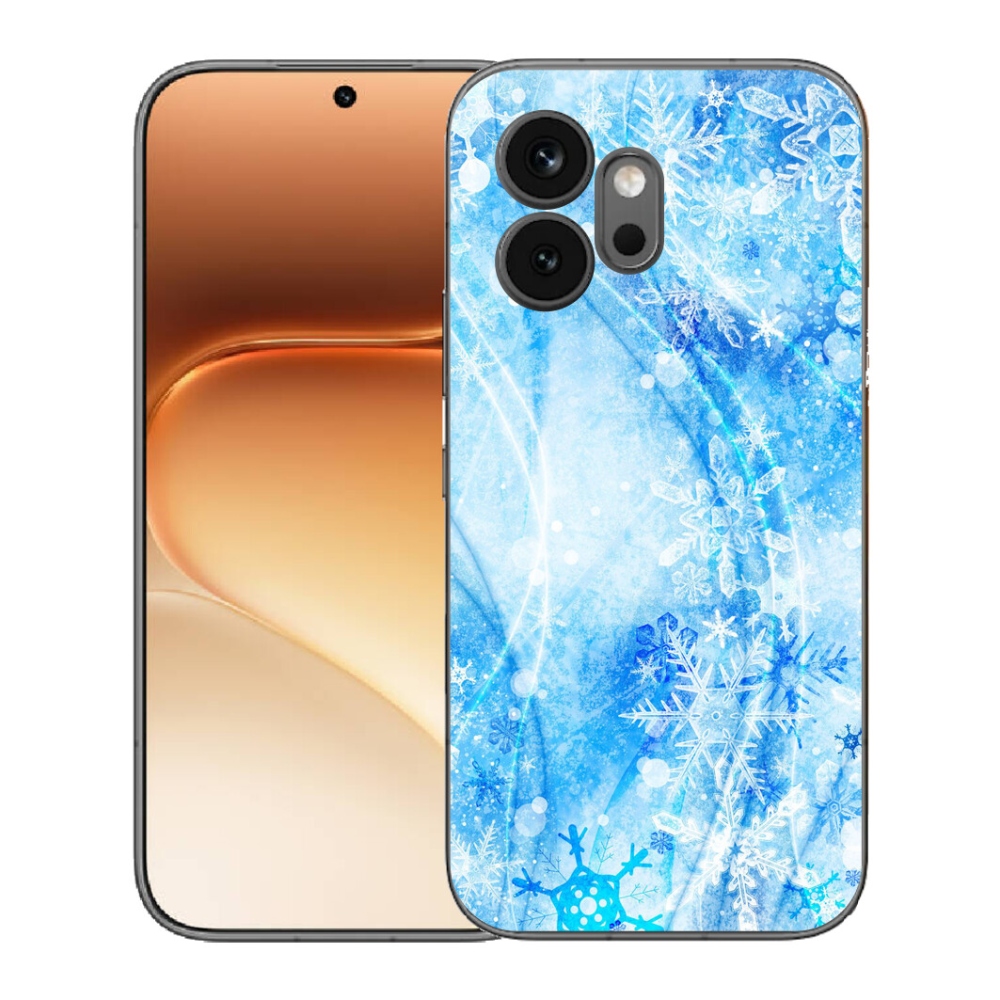 Gelový kryt mmCase na Honor 600 - sněhové vločky