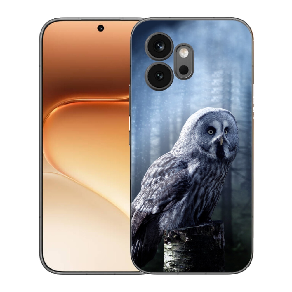 Gelový kryt mmCase na Honor 600 - sova