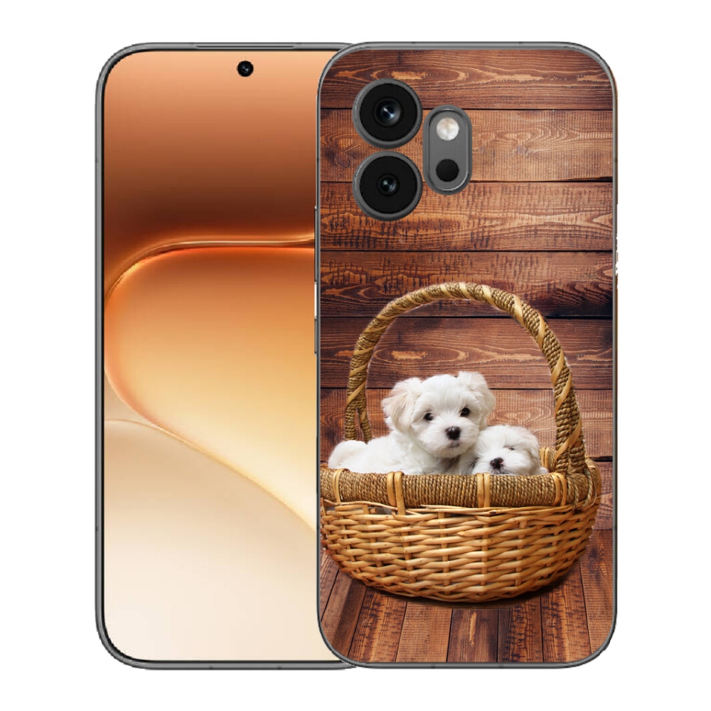 Gelový kryt mmCase na Honor 600 - štěňátka