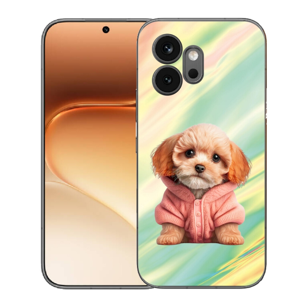 Gelový kryt mmCase na Honor 600 - štěně ve svetru