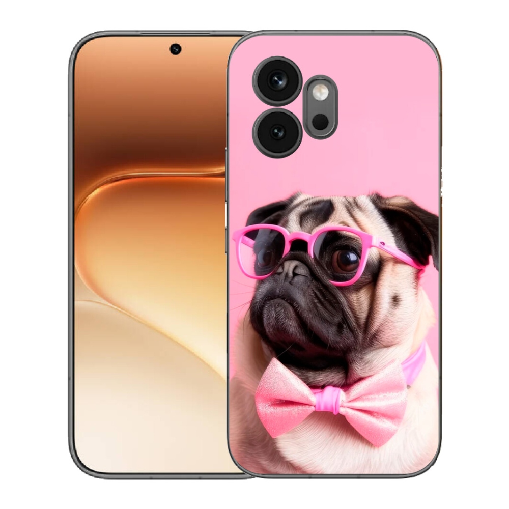 Gelový kryt mmCase na Honor 600 - stylový mops