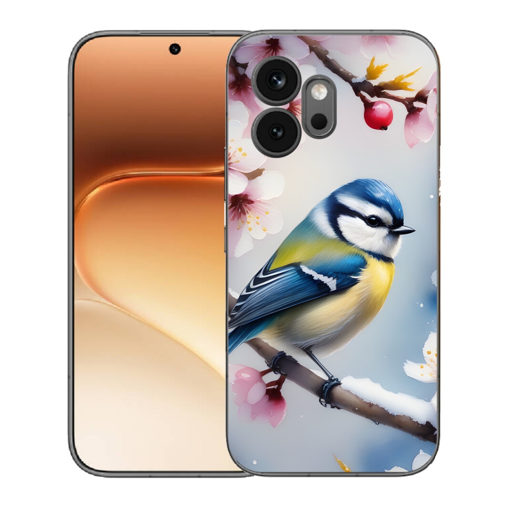 Gelový kryt mmCase na Honor 600 - sýkorka