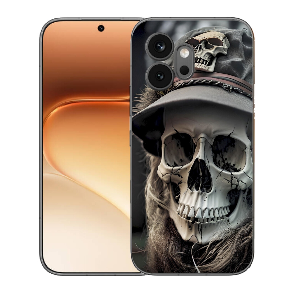 Gelový kryt mmCase na Honor 600 - temná lebka