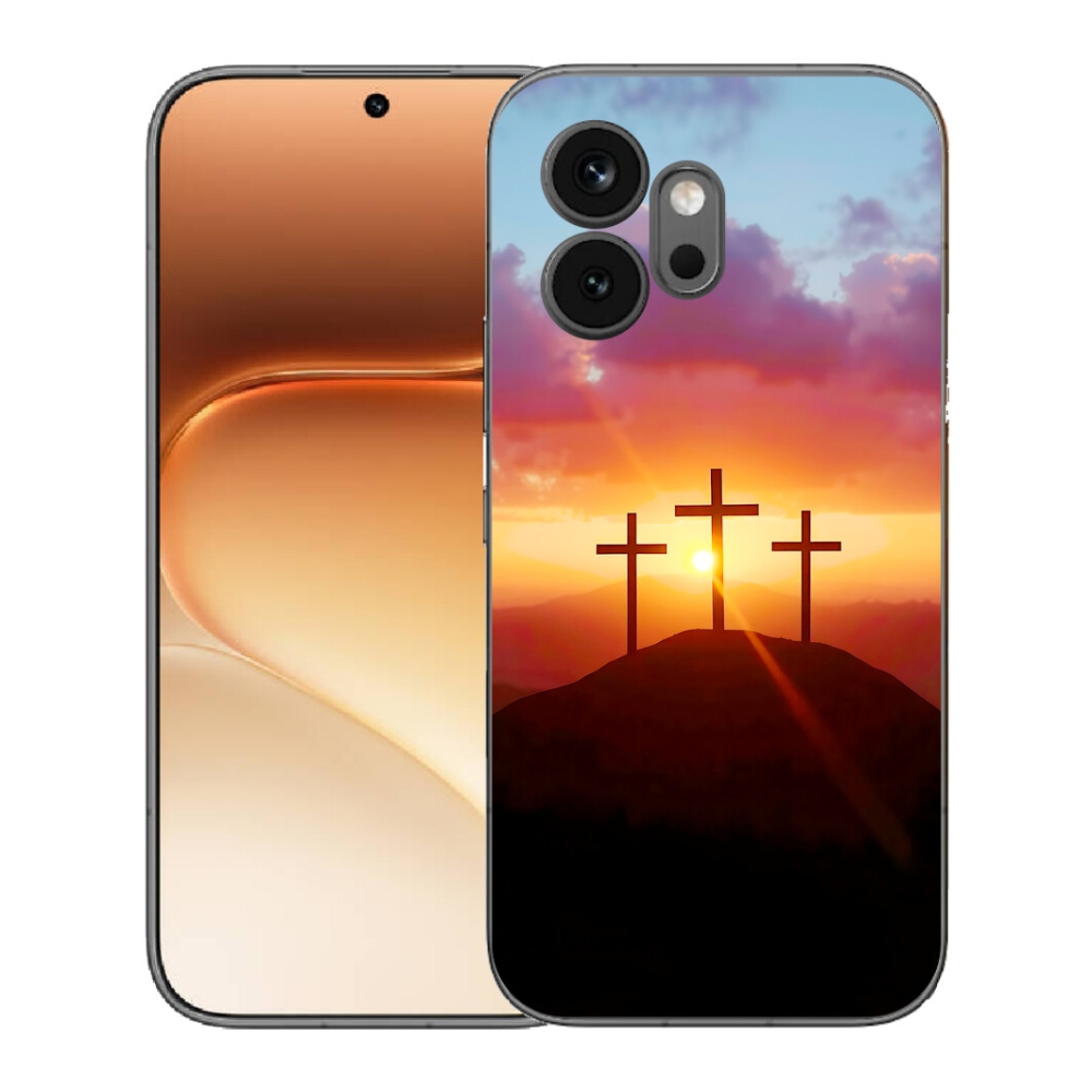 Gelový kryt mmCase na Honor 600 - tři kříže