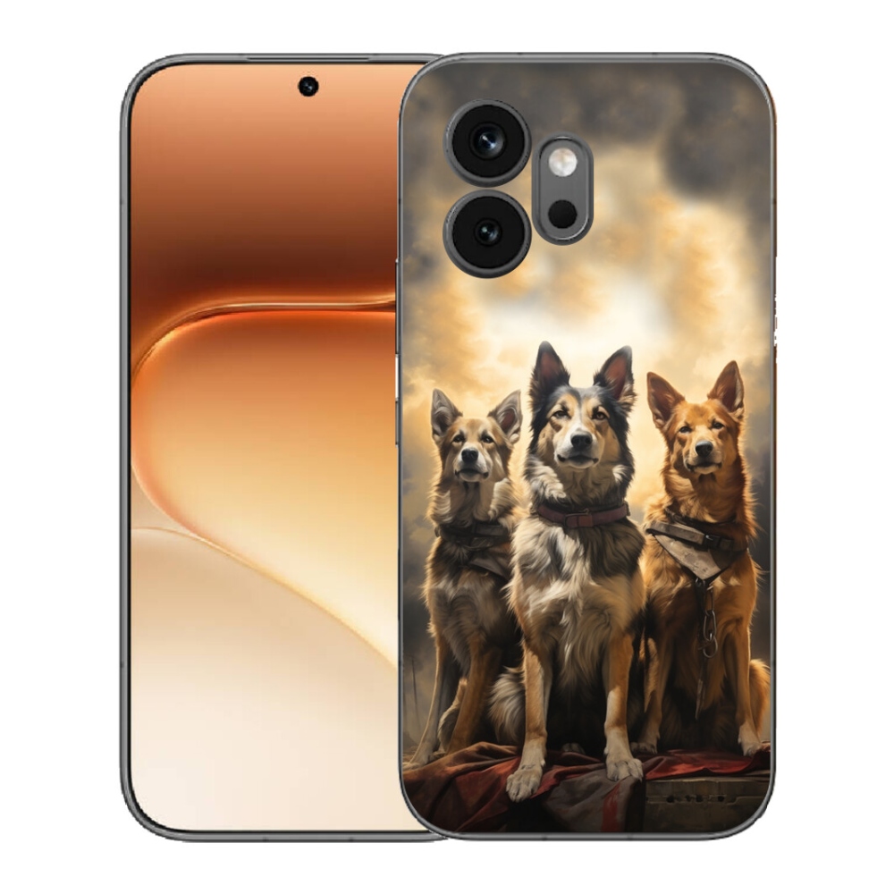 Gelový kryt mmCase na Honor 600 - tři psi