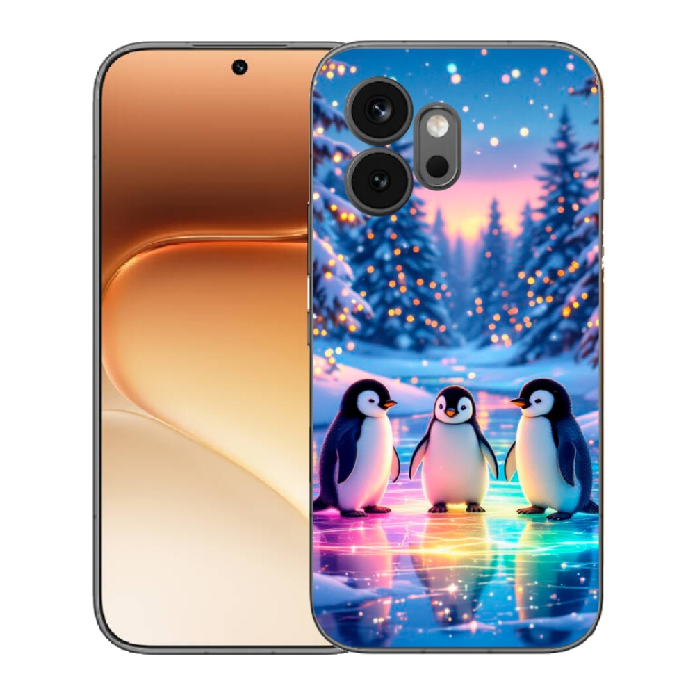 Gelový kryt mmCase na Honor 600 - tučnáci