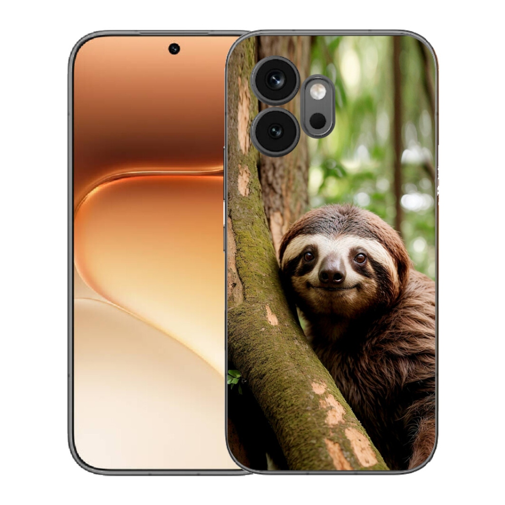 Gelový kryt mmCase na Honor 600 - usměvavý lenochod