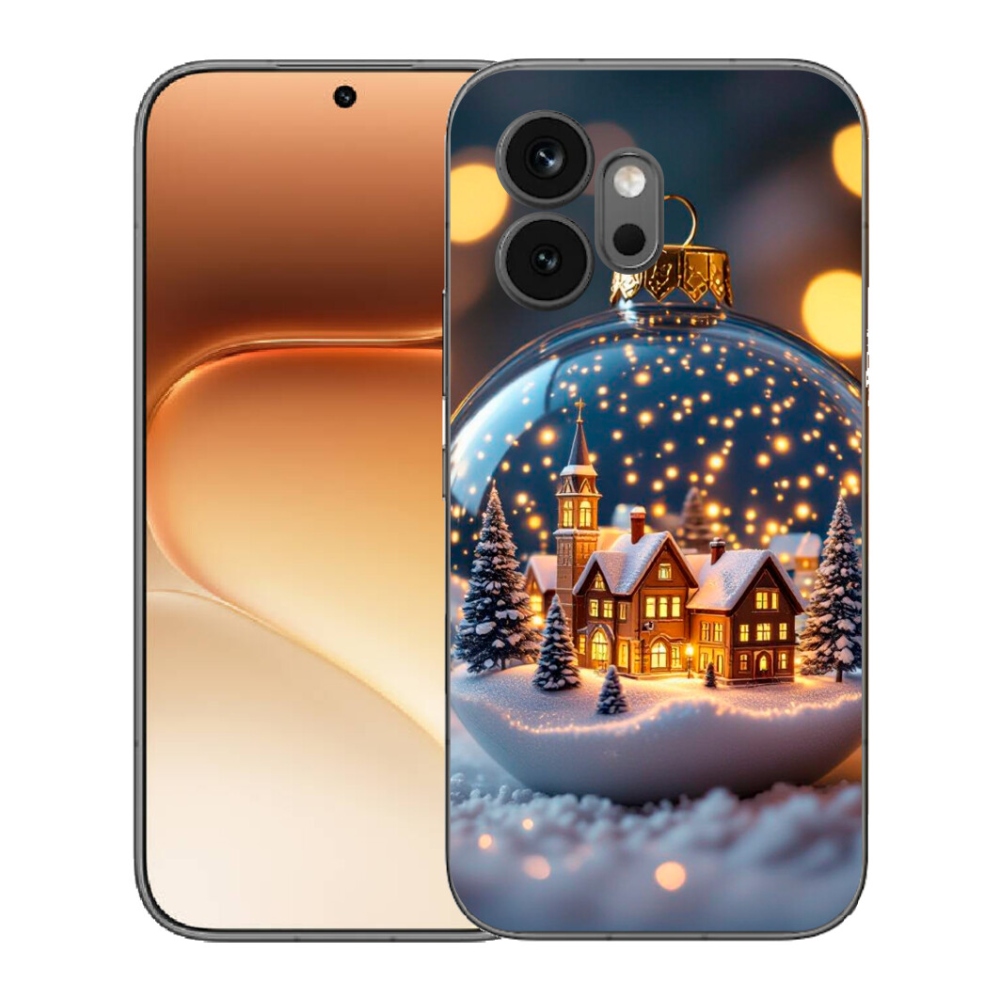 Gelový kryt mmCase na Honor 600 - vánoční koule 4