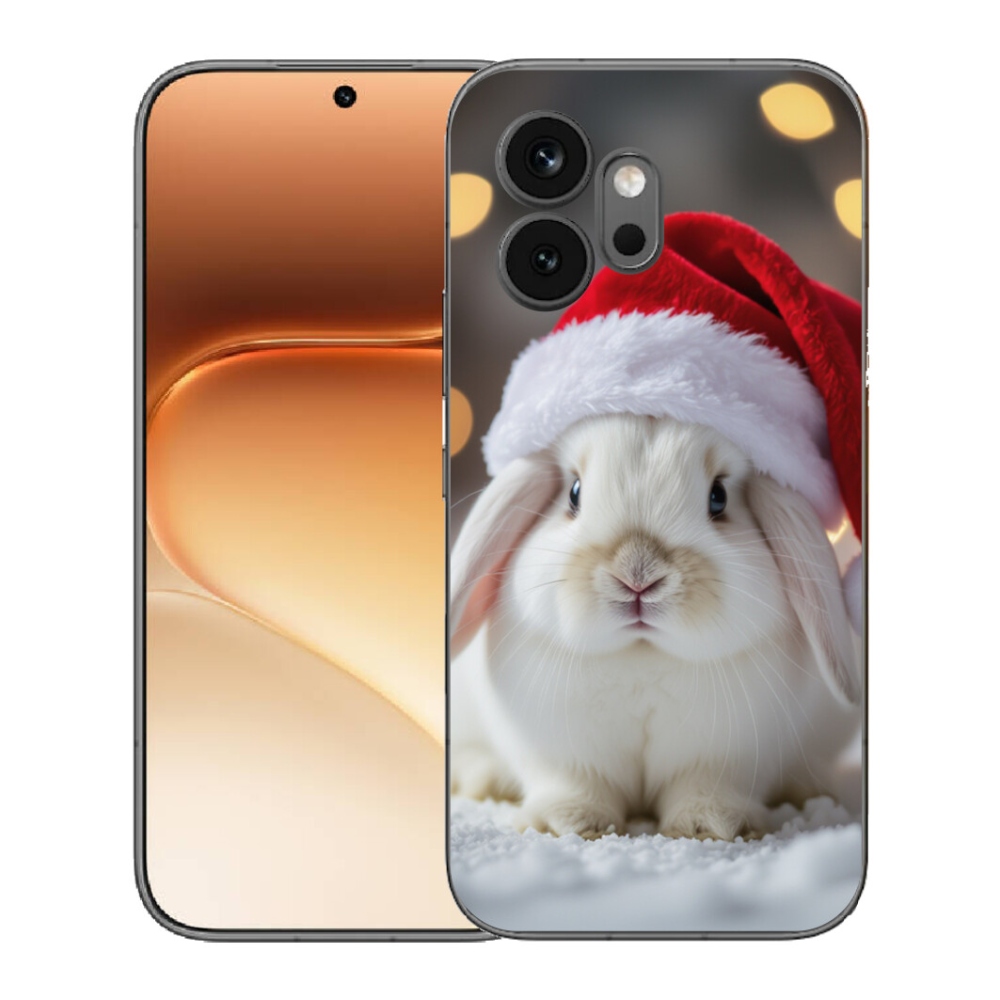 Gelový kryt mmCase na Honor 600 - vánoční králík