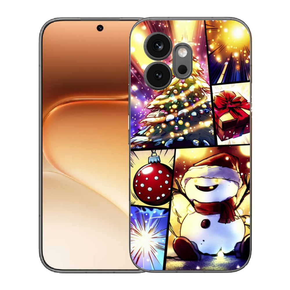 Gelový kryt mmCase na Honor 600 - vánoční motivy 1